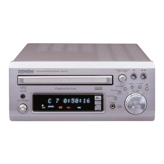 DENON ADV-M71 DVDサラウンドレシーバー DENON ADV-M71 RECEIVER SPECIFICATIONS | ManualsLib