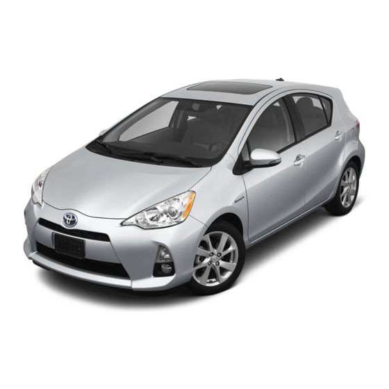 Toyota Prius C 2012 Quick Reference Manual