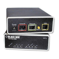 Black Box G.SHDSL NTU LB510A Getting Started Manual