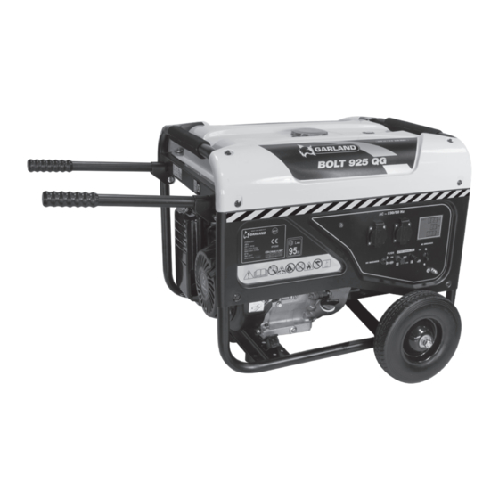 Garland BOLT 925 QG Manual