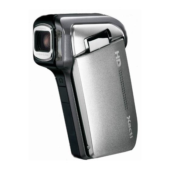 Sanyo VPC HD700 - Xacti Camcorder - 720p Instruction Manual