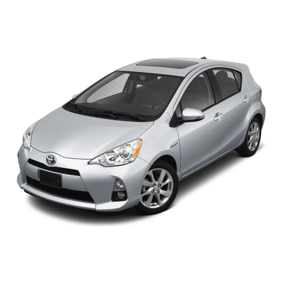 Toyota Prius c 2012 Quick Reference Manual