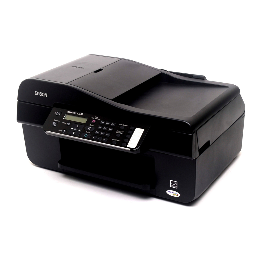 Epson WORKFORCE 320 Quick Manual