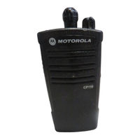 Motorola CP110 UHF User Manual