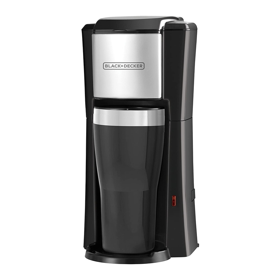 BLACK+DECKER SCM2000BD SpaceMake Under-the-Cabinet 8 Cup Programmable  Coffeemaker 
