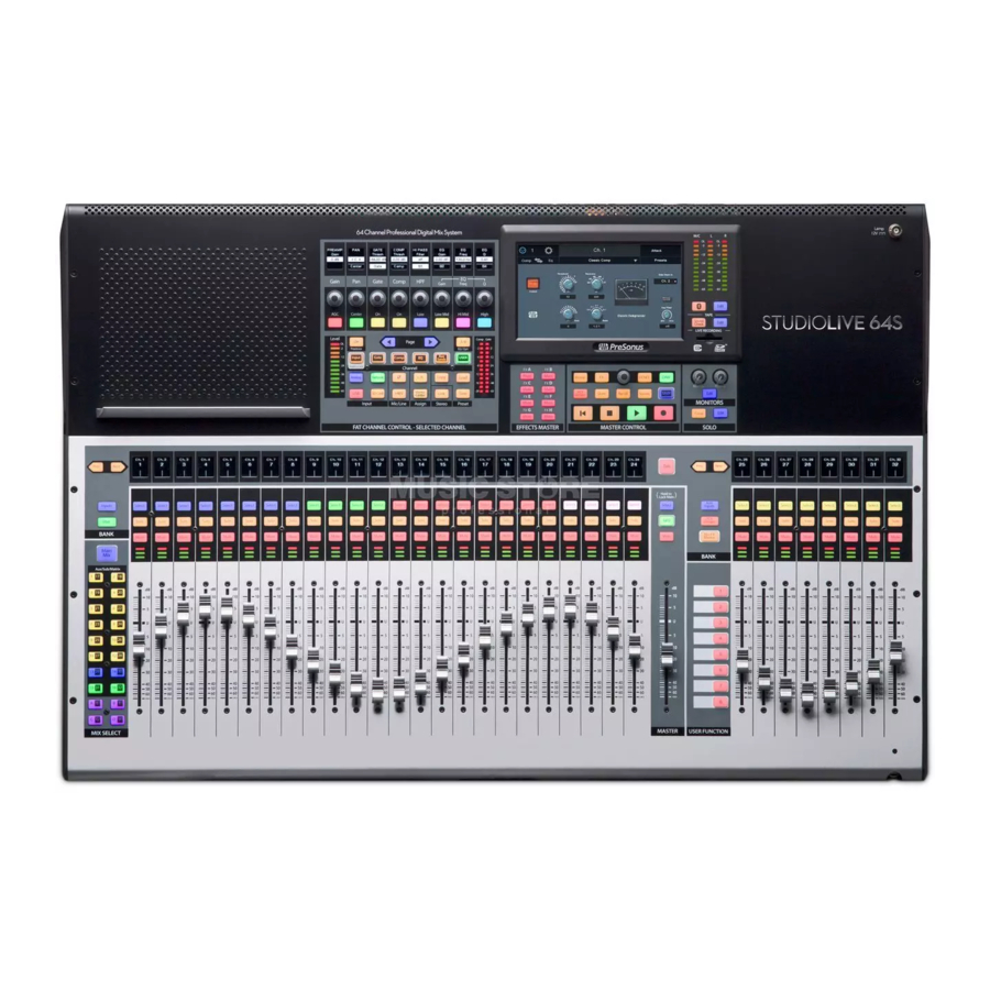 PRESONUS StudioLive III Series Addendum