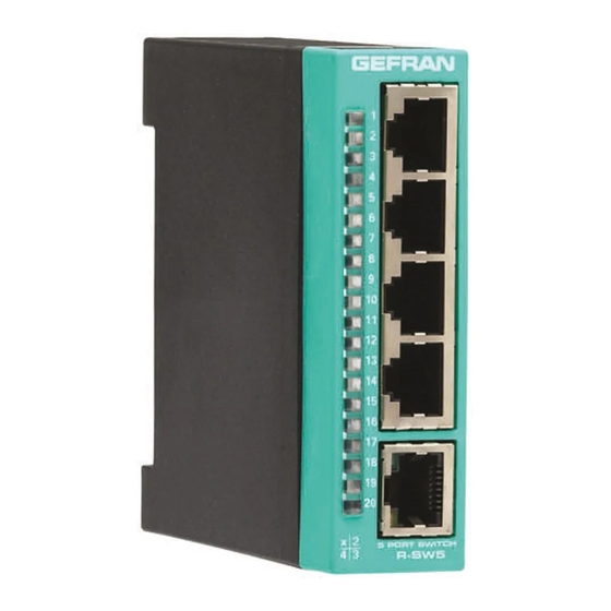 gefran R-SW5 Installation And Operation Manual