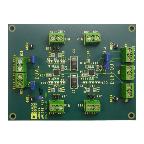 Analog Devices AD8224-EVALZ Instruction Manual