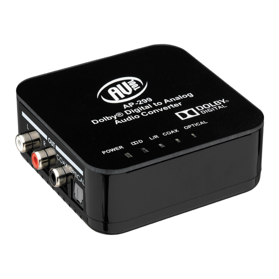 AV TOOL AP-299 Instruction Manual