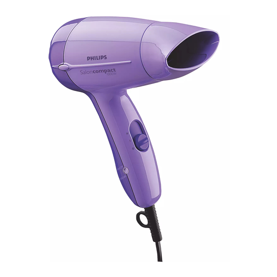 Philips Salon Compact Hair Dryer Manuals