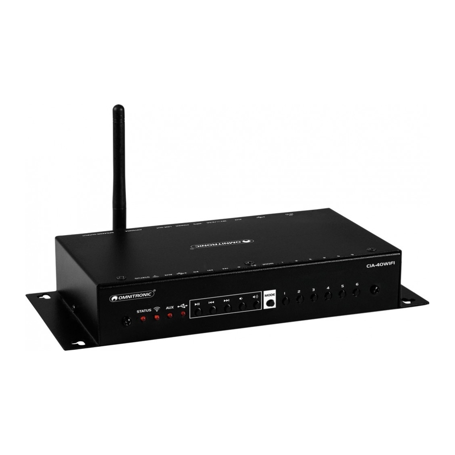 Omnitronic CIA-40WIFI User Manual