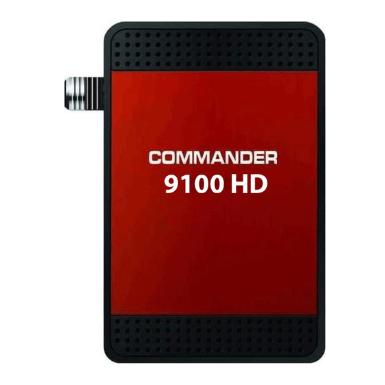 User Manuals: Commander 9100 HD Satellite Receiver