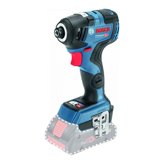 User Manuals: Bosch Professional GDR 18V-200 Driver