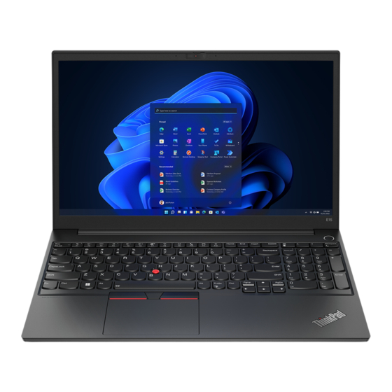 User Manuals: Lenovo E14 Gen 4 Business Laptop