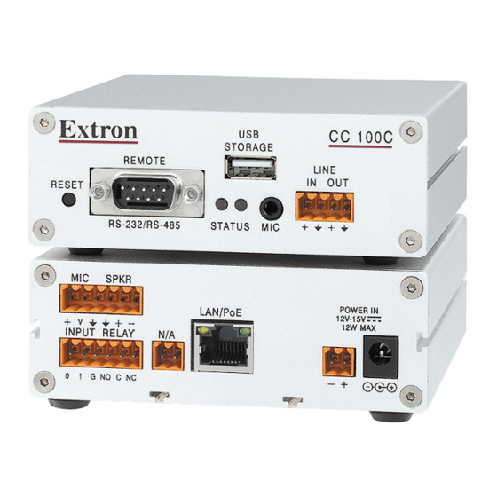 Extron electronics CC 100C Installation Manual