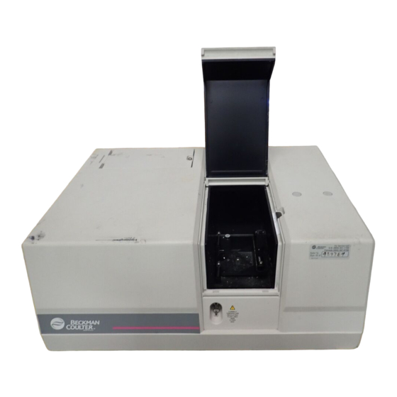 Beckman Coulter DU 800 Series Installation Instructions Manual