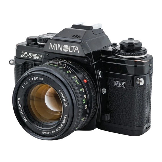Minolta X-700 - PART 1 Manual