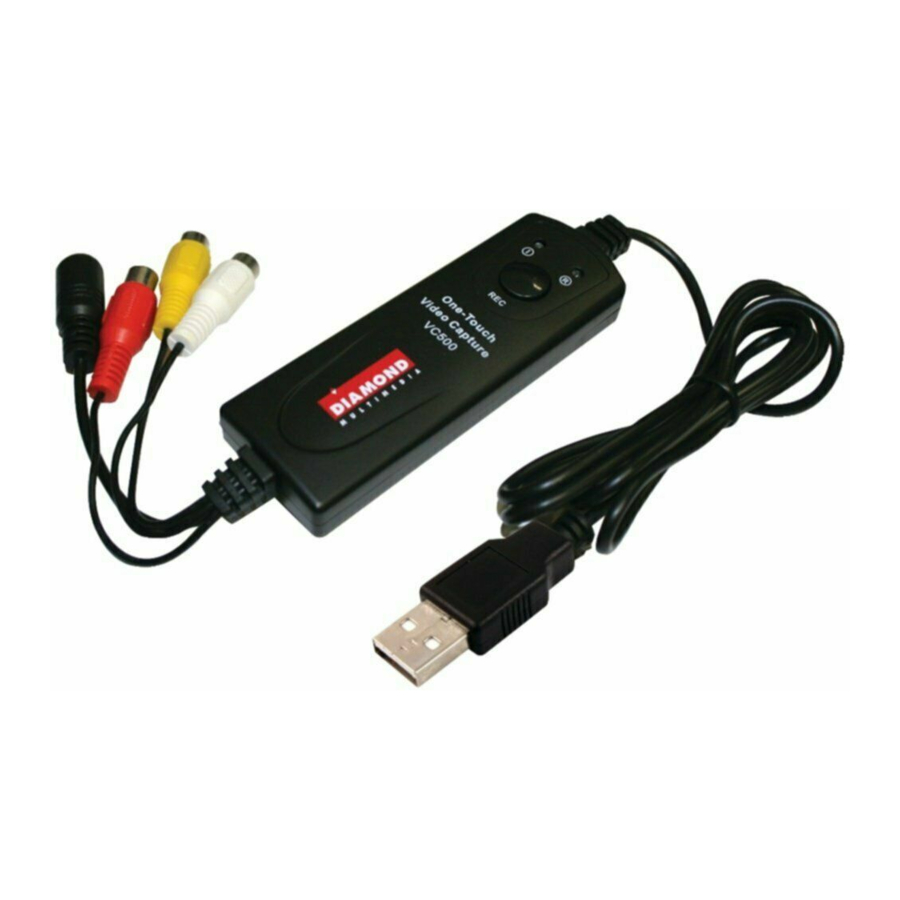Diamond One Touch Video Capture VC500 Manual