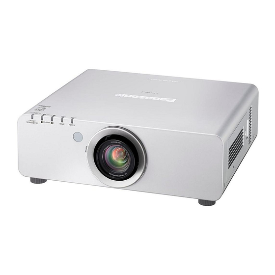 Panasonic PT-DX610E Operating Instructions Manual