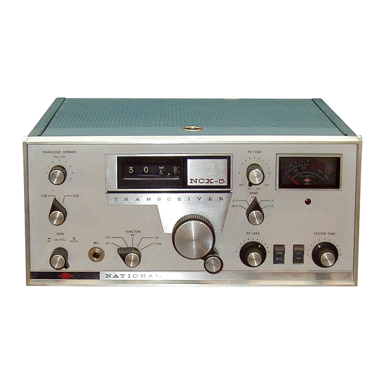 National Radio NCX-5 Manual