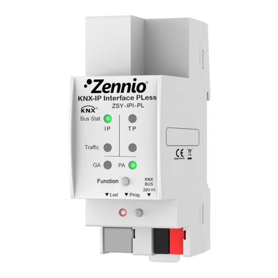 Zennio ZSY-IPR-PL KNX-IP Router Manuals