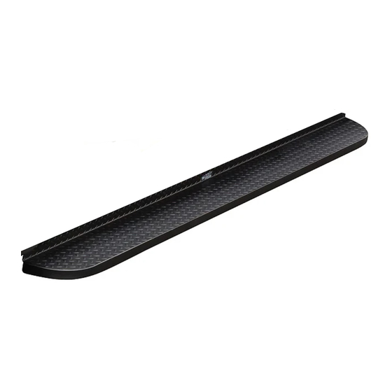 Westin HDX RUNNING BOARDS Installation Instructions
