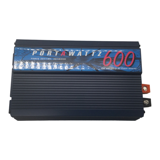 Portawattz 600 Oweners Manual