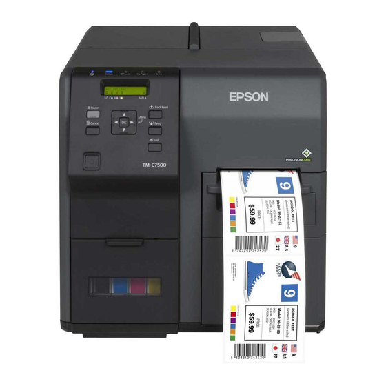 Epson ColorWorks C7500 Manuals