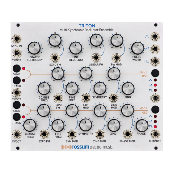 Rossum Electro-Music TRIDENT Manual