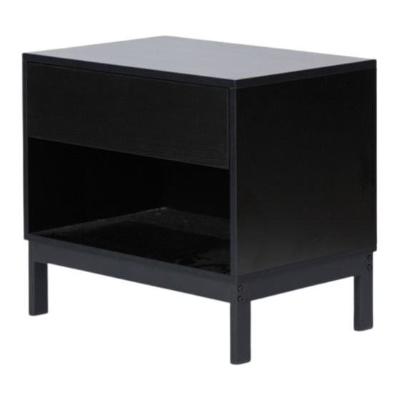 Mocka Zander Bedside Table Assembly Instructions Manual