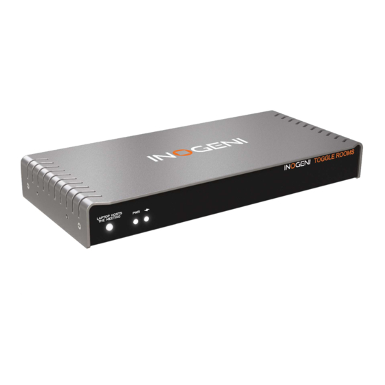 inogeni TOGGLE ROOMS User Manual