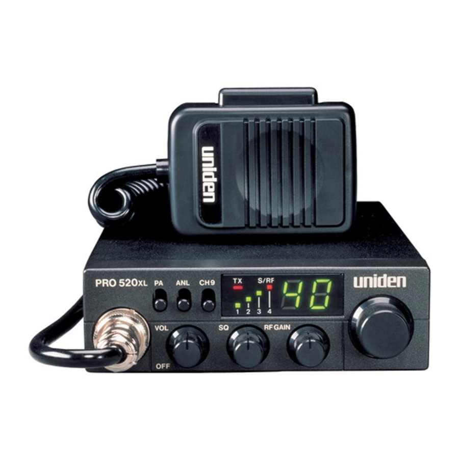 Uniden PRO 520XL Manual