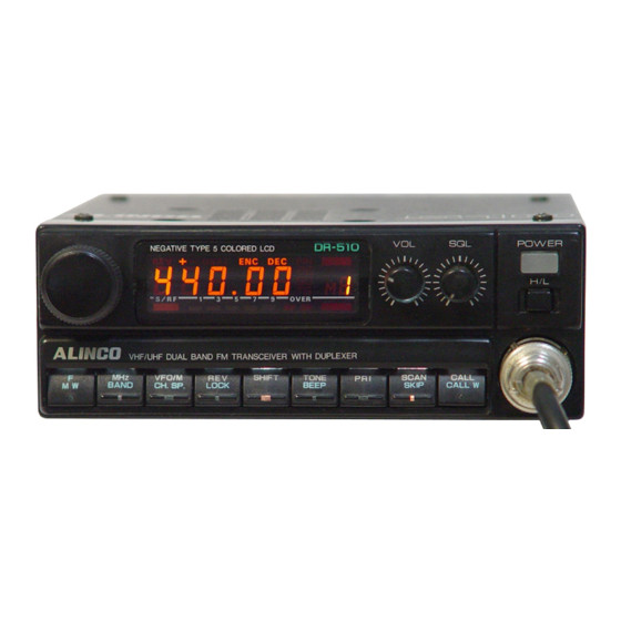 Alinco DR-510 Specifications