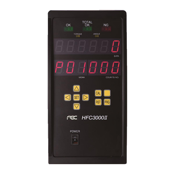 FEC Handheld Nutrunner HFC3000 Instruction Manual