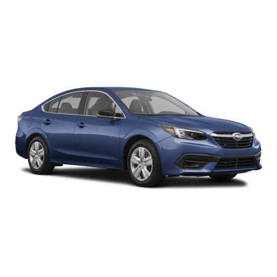 Subaru Legacy 2021 Getting Started Manual