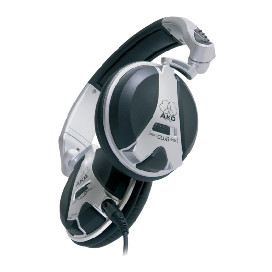 AKG K 181 DJ Quick Start Manual