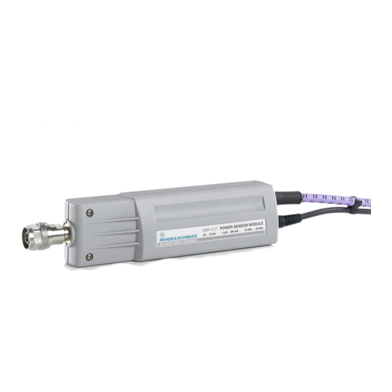 Rohde & Schwarz NRP-Z27 Operating Manual