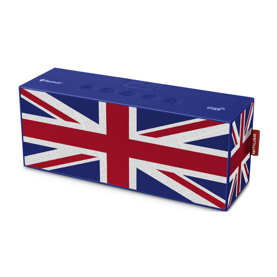Muse M-720 LD / BTK / NY - Splash Proof Bluetooth Speaker Manual