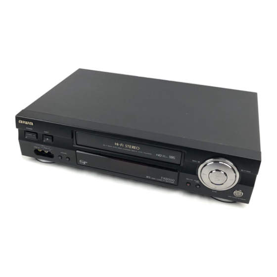 Aiwa HV-FX9000U Operating Instructions Manual