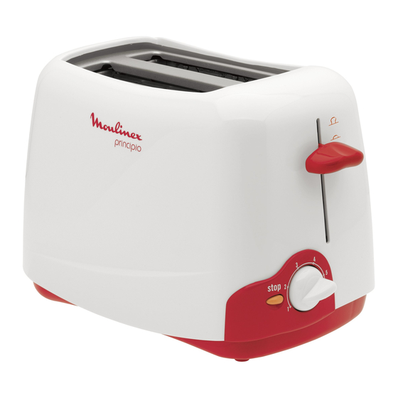 Moulinex principio TT1200 Manual