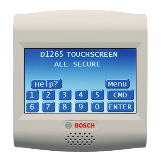 Bosch D1265 Installation Manual
