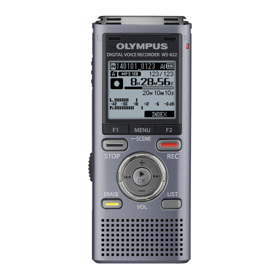 Olympus WS-822 User Manual