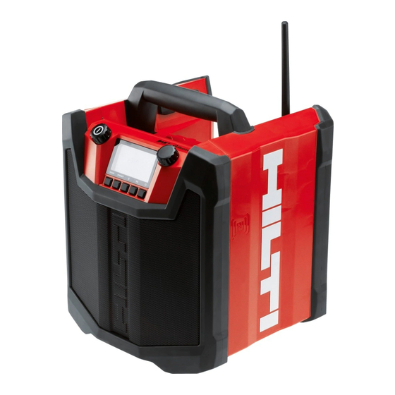 Hilti RC 4/36 Operating Instructions Manual