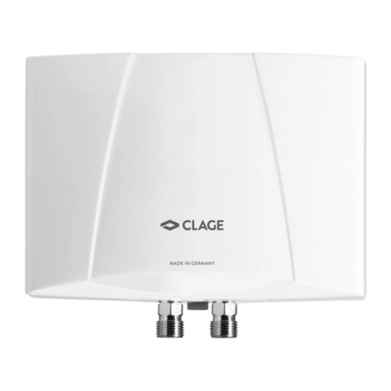 clage M 3 Operating And Installation Instructions