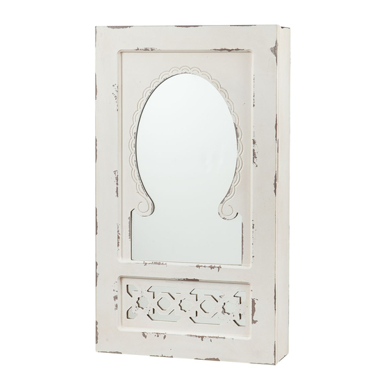 SEI SHABBY CHIC WALL MOUNT
JEWELRY MIRROR JS553200TX
ATG2355 Assembly Instructions