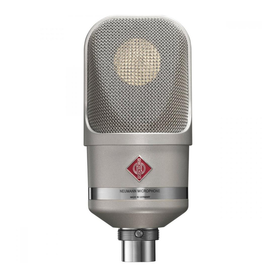 Neumann.Berlin TLM 107 Quick Manual