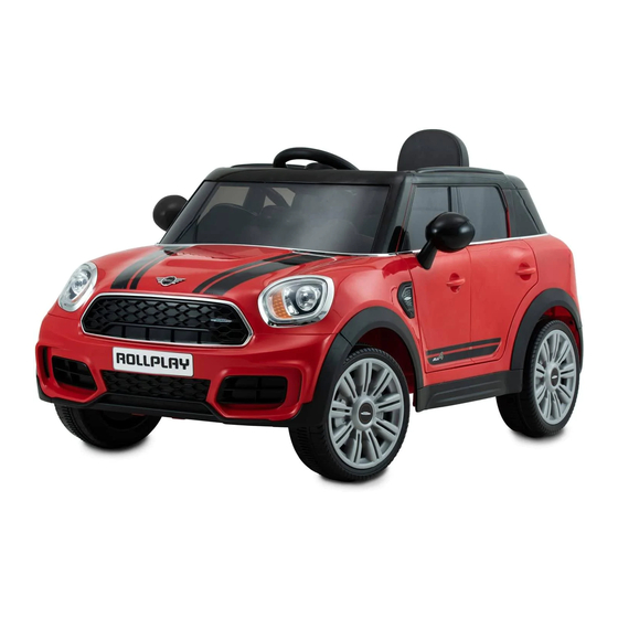 Rollplay MINI COUNTRYMAN 6V Owner's Manual And Assembly Instructions