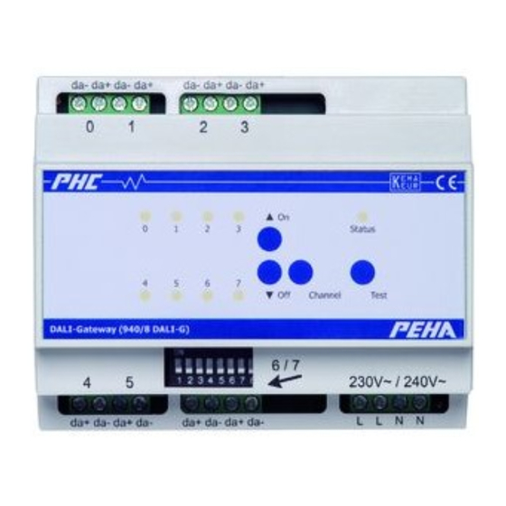 Honeywell PEHA 940/8 DALI-G Installation Manual