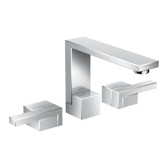 Axor Edge 46050 1 Series Installation/User Instructions/Warranty