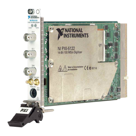 National Instruments NI PCI-5122 Calibration Procedure